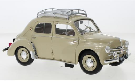 Renault 4CV 1/18 Solido Tourterelle beige 1956 diecast model cars