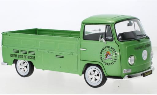 Volkswagen T2 1/18 Solido Pick Up Douane metallise la chaux Rooster Speed 1968 diecast model cars