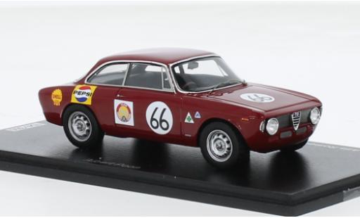 Alfa Romeo GT 1/43 Spark A No.66 Team Hong Kong GP Singapur 1966 1:43 diecast model cars