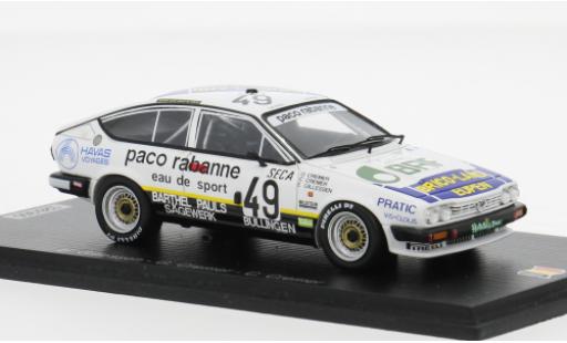 Diecast model cars Alfa Romeo GT 1/43 Spark V 6 24h Spa 1986 #49 1:43 Alfa Romeo GT 1/43 Spark V 6 24h Spa 1986 #49 1:43 diecast model cars