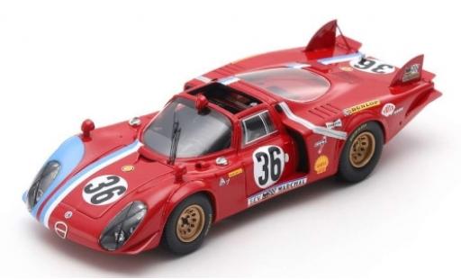 Diecast model cars Alfa Romeo T33 1/43 Spark /2 No.36 24h Le Mans 1969 T.Pilette/R.Slotemaker Alfa Romeo T33 1/43 Spark /2 No.36 24h Le Mans 1969 T.Pilette/R.Slotemaker diecast model cars