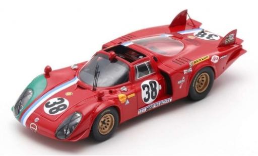 Diecast model cars Alfa Romeo T33 1/43 Spark /2 No.38 24h Le Mans 1969 G.Gosselin/C.Bourgoignie Alfa Romeo T33 1/43 Spark /2 No.38 24h Le Mans 1969 G.Gosselin/C.Bourgoignie diecast model cars