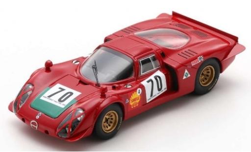 Diecast model cars Alfa Romeo T33 1/43 Spark Tipo 33/2 No.70 Autodelta Ronde Cevenole 1969 I.Giunti Alfa Romeo T33 1/43 Spark Tipo 33/2 No.70 Autodelta Ronde Cevenole 1969 I.Giunti diecast model cars