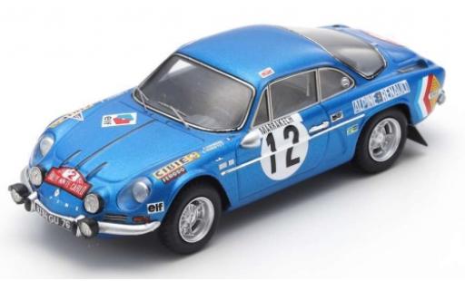 Alpine A110 1/43 Spark No.12 Rally Monte Carlo 1971 B.Darniche/C.Robertet diecast model cars