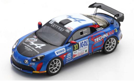 Alpine A110 1/43 Spark Rally No.37 Rallye Mont-Blanc Morzine 2020 E.Guigou/A.Coria diecast model cars