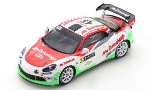 Alpine A110 1/43 Spark Rally RGT No.45 Rallye WM Rallye Monte Carlo 2021 P.Baffoun/A.Dunand diecast model cars