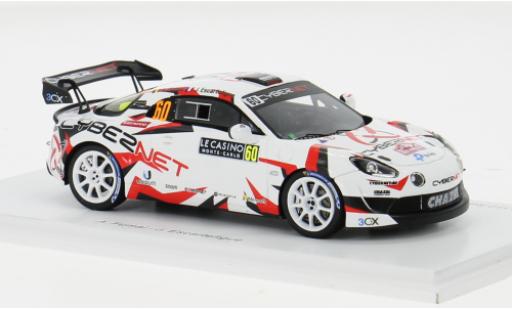 Alpine A110 1/43 Spark Rally RGT No.60 Chazel Technologie Course Rallye WM Rallye Monte Carlo 2024 1:43 diecast model cars