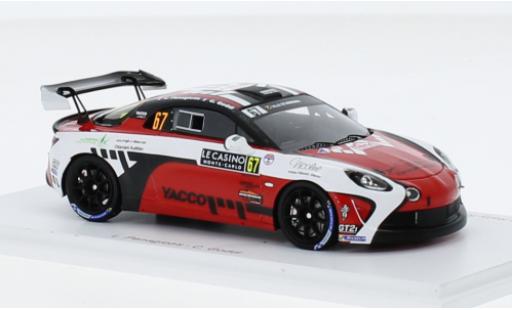 Alpine A110 1/43 Spark Rally RGT No.67 Chazel Technologie Course Rallye WM Rallye Monte Carlo 2023 1:43 diecast model cars