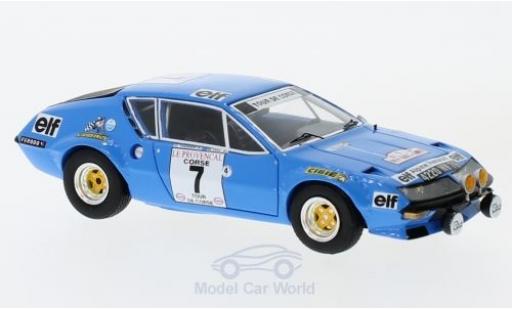Alpine A310 1/43 Spark No.7 Rallye WM Rallye Tour de Corse 1974 J-L.Therier/N.Vial diecast model cars