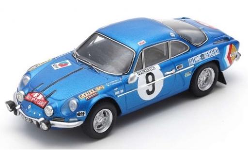 Alpine A110 1/43 Spark Renault No.9 Rally Monte Carlo 1971 J-L.Therier/M.Callewaert diecast model cars