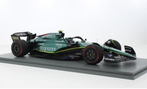 Aston Martin AMR2 1/18 Spark 3 No.14 Aramco Cognizant F1 Team Cognizant Formel 1 GP Großbritannien 2023 1:18 diecast model cars