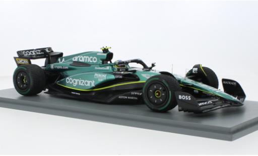 Aston Martin AMR2 1/18 Spark 3 No.14 Aramco Cognizant F1 Team Cognizant Formel 1 GP Monaco 2023 1:18 diecast model cars