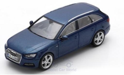Diecast model cars Audi A4 1/43 Spark Avant metallic blue 2016 Audi A4 1/43 Spark Avant metallic blue 2016 diecast model cars