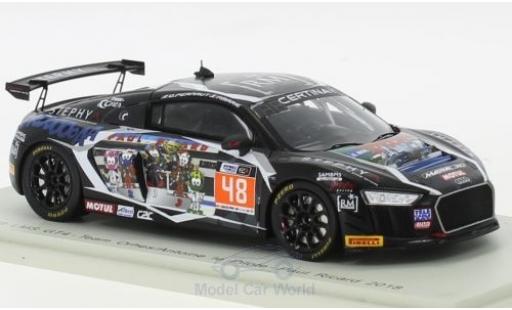 Diecast model cars Audi R8 1/43 Spark LMS GT4 No.48 Team Orhes/Antoine le Pilote Paul Ricard 2018 O.Pernaut/P.Marie Audi R8 1/43 Spark LMS GT4 No.48 Team Orhes/Antoine le Pilote Paul Ricard 2018 O.Pernaut/P.Marie diecast model cars