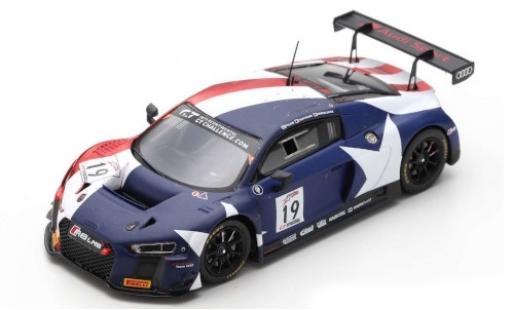Audi R8 1/43 Spark LMS No.19 Sport Team WRT Intercontinental GT Challenge 8h Kalifornien 2018 R.Frijns/D.Vanthoor/M.Winkelhock diecast model cars