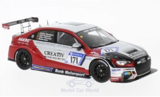 Diecast model cars Audi RS3 1/43 Spark LMS No.171 Bonk Motorsport 24h Nürburgring 2017 M.Bonk/V.Piepmeyer/A.Burghardt/A.Möntmann Audi RS3 1/43 Spark LMS No.171 Bonk Motorsport 24h Nürburgring 2017 M.Bonk/V.Piepmeyer/A.Burghardt/A.Möntmann diecast model cars