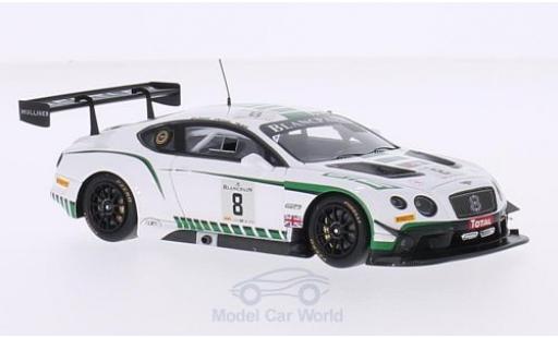 Diecast model cars Bentley Continental T 1/43 Spark GT3 RHD No.8 M-Sport 24h Spa 2015 M.Buhk/M.Soulet/A.Soucek Bentley Continental T 1/43 Spark GT3 RHD No.8 M-Sport 24h Spa 2015 M.Buhk/M.Soulet/A.Soucek diecast model cars
