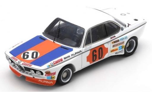 Bmw 3.0 1/43 Spark CSL No.60 Alpina 1000km Spa 1973 N.Lauda/H-J.Stuck diecast model cars