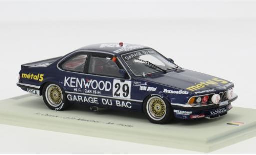 Bmw 635 1/43 Spark CSi 24h Spa 1986 #29 1:43 diecast model cars