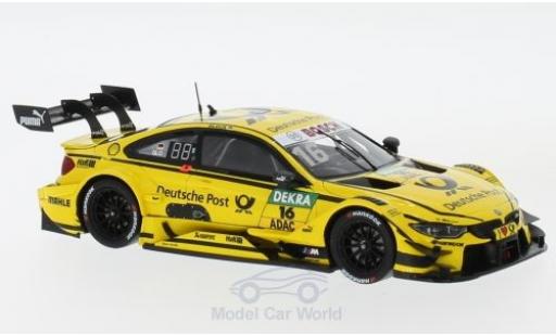 Diecast model cars Bmw M4 1/43 Spark DTM No.16 Team RMR Deutsche Post DTM Hockenheim 2017 T.Glock Bmw M4 1/43 Spark DTM No.16 Team RMR Deutsche Post DTM Hockenheim 2017 T.Glock diecast model cars