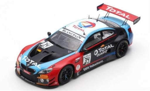 Bmw M6 1/43 Spark GT3 No.34 Walkenhorst Motorsport Total 24h Spa 2019 M.Jensen/C.Krognes/N.Catsburg diecast model cars