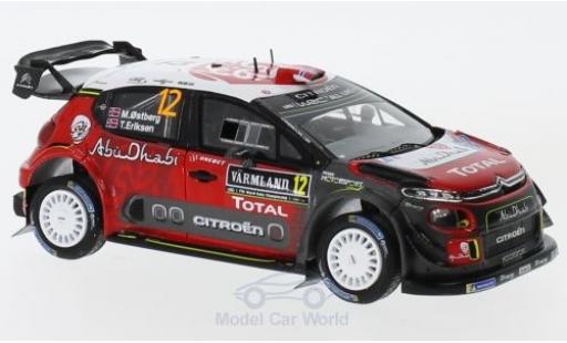 Diecast model cars Citroen C3 1/43 Spark WRC No.12 Total Abu Dhabi World Rally Team Rallye WM Rallye Schweden 2018 M.Ostberg/T.Eriksen Citroen C3 1/43 Spark WRC No.12 Total Abu Dhabi World Rally Team Rallye WM Rallye Schweden 2018 M.Ostberg/T.Eriksen diecast model cars
