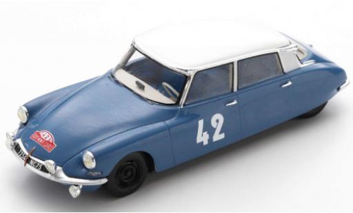Diecast model cars Citroen DS 1/43 Spark 19 No.42 Rallye Monte Carlo 1963 L.Bianchi/J.-C.Ogier Citroen DS 1/43 Spark 19 No.42 Rallye Monte Carlo 1963 L.Bianchi/J.-C.Ogier diecast model cars