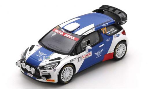 DS Automobiles DS3 1/43 Spark Citroen WRC No.77 PH Sport Arctic Lapland Rally 2020 V.Bottas/T.Rautiainen diecast model cars