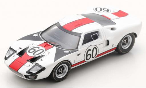 Diecast model cars Ford GT40 1/43 Spark RHD No.60 24h Le Mans 1966 J.Ickx/J.Neerpasch Ford GT40 1/43 Spark RHD No.60 24h Le Mans 1966 J.Ickx/J.Neerpasch diecast model cars