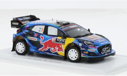 Ford Puma 1/43 Spark Rally1 No.8 M-Sport World Rally Team Red Bull Rallye WM Safari Rallye 2023 1:43 diecast model cars