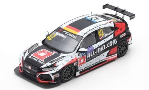 Diecast model cars Honda Civic 1/43 Spark Type R TCR No.42 WTCR Macau Guia Race 2018 T.Scheider Honda Civic 1/43 Spark Type R TCR No.42 WTCR Macau Guia Race 2018 T.Scheider diecast model cars