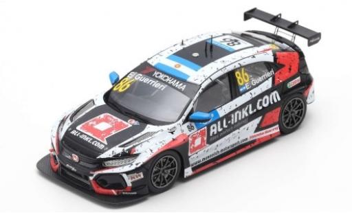 Diecast model cars Honda Civic 1/43 Spark Type R TCR No.86 Münnich Motorsport ALL-INKL.-COM WTCR Marrakesh 2019 E.Guerrieri Honda Civic 1/43 Spark Type R TCR No.86 Münnich Motorsport ALL-INKL.-COM WTCR Marrakesh 2019 E.Guerrieri diecast model cars