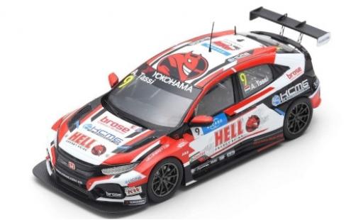 Diecast model cars Honda Civic 1/43 Spark Type R TCR No.9 KCMG Hell Energy Drink WTCR Nürburgring 2019 A.Tassi Honda Civic 1/43 Spark Type R TCR No.9 KCMG Hell Energy Drink WTCR Nürburgring 2019 A.Tassi diecast model cars