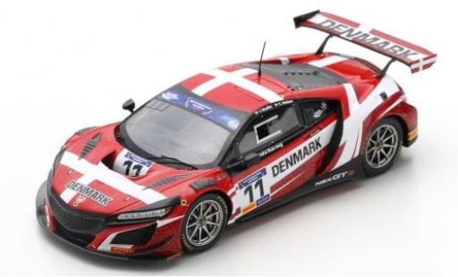 Diecast model cars Honda NSX 1/43 Spark GT3 No.11 Racing Team Denmark FIA Motorsport Games GT Cup Vallelunga 2019 J.Möller/C.Nielsen Honda NSX 1/43 Spark GT3 No.11 Racing Team Denmark FIA Motorsport Games GT Cup Vallelunga 2019 J.Möller/C.Nielsen diecast model cars