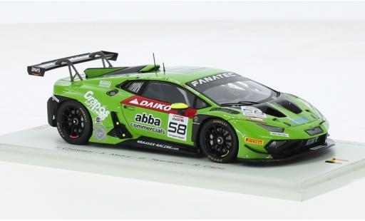 Diecast model cars Lamborghini Huracan 1/43 Spark GT3 EVO 2 No.58 GRT Grasser Racing Team 24h Spa 2023 1:43 Lamborghini Huracan 1/43 Spark GT3 EVO 2 No.58 GRT Grasser Racing Team 24h Spa 2023 1:43 diecast model cars