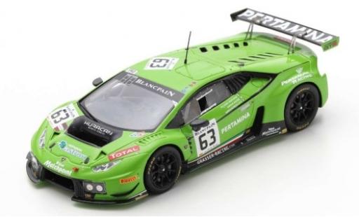 Diecast model cars Lamborghini Huracan 1/43 Spark GT3 No.63 Grasser Racing Team Pertamina 24h Le Mans 2015 G.Venturini/A.Zaugg/M.Bortolotti Lamborghini Huracan 1/43 Spark GT3 No.63 Grasser Racing Team Pertamina 24h Le Mans 2015 G.Venturini/A.Zaugg/M.Bortolotti diecast model cars