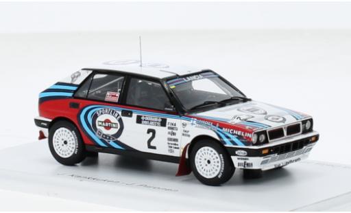 Diecast model cars Lancia Delta 1/43 Spark HF Integrale 16V No.2 Martini Rallye WM 1000 Lakes Rallye 1991 1:43 Lancia Delta 1/43 Spark HF Integrale 16V No.2 Martini Rallye WM 1000 Lakes Rallye 1991 1:43 diecast model cars