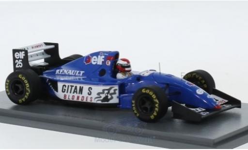 Diecast model cars Ligier JS3 1/43 Spark 9B No.25 Gitanes Formel 1 GP Europa 1994 mit Decals J.Herbert Ligier JS3 1/43 Spark 9B No.25 Gitanes Formel 1 GP Europa 1994 mit Decals J.Herbert diecast model cars