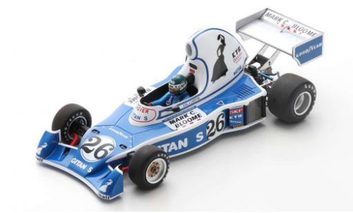 Ligier JS5 1/18 Spark No.26 Gitanes Gitanes Formel 1 GP Long Beach 1976 avec Decals J.Laffite diecast model cars