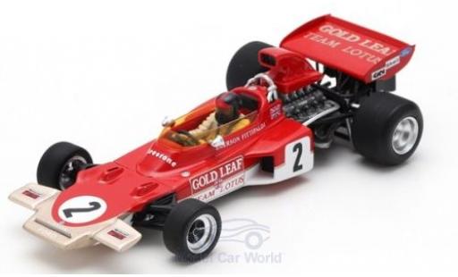 Diecast model cars Lotus 72 1/43 Spark D No.2 Gold Leaf Formel 1 GP Österreich 1971 mit Decals E.Fittipaldi Lotus 72 1/43 Spark D No.2 Gold Leaf Formel 1 GP Österreich 1971 mit Decals E.Fittipaldi diecast model cars