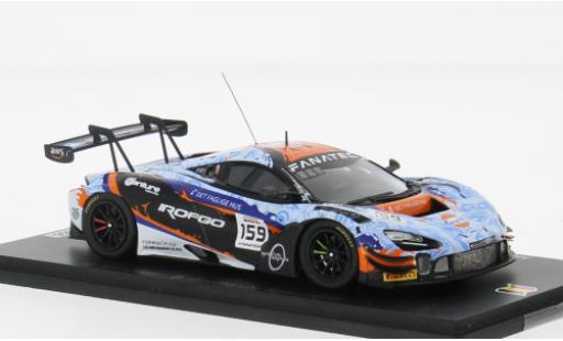 McLaren 720 1/43 Spark S GT3 EVO No.159 Garage 59 24h Spa 2023 1:43 diecast model cars