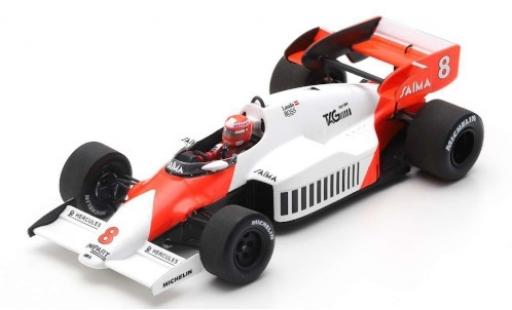 McLaren MP4-12C 1/43 Spark MP4-2 No.8 Marlboro Formel 1 GP Großbritannien 1984 avec Decals N.Lauda diecast model cars