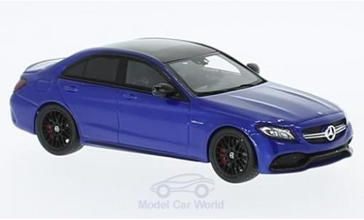 Mercedes Classe C 1/43 Spark AMG C 63S metallic blue 2016 diecast model cars