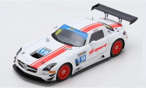 Mercedes SLS 1/43 Spark AMG GT3 No.19 600km Zhuhai 2018 S.Ortelli/H.Ripert diecast model cars