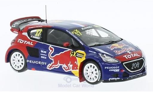 Peugeot 208 1/43 Spark WRX No.17 Team -Hansen Red Bull Rallye-Cross WM Deutschland 2015 D.Jeanney diecast model cars