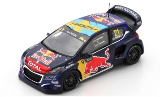 Peugeot 208 1/43 Spark WRX No.21 Red Bull / Total World RX Spanien 2019 T.Hansen diecast model cars