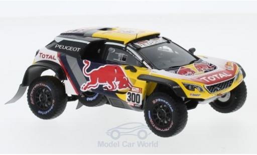 Peugeot 3008 1/43 Spark DKR Maxi No.300 Team Total Rallye Dakar 2018 S.Peterhansel/J-P.Cottret diecast model cars