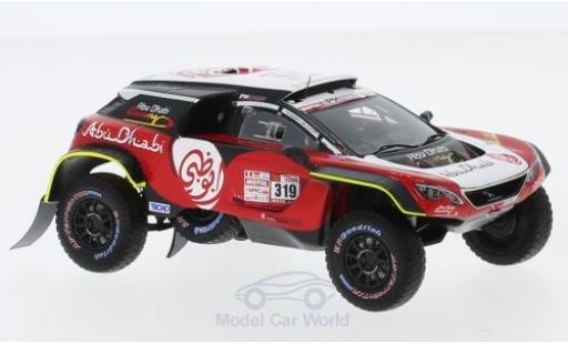 Peugeot 3008 1/43 Spark DKR Maxi No.319 PH-Sport Abu Dhabi Rallye Dakar 2018 K.AI Qassimi/P.Maimom diecast model cars