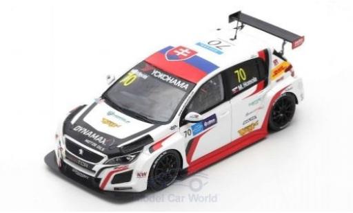 Peugeot 308 1/43 Spark TCR No.70 DG Sport Competition Race WTCR Macau Guia Race 2018 M.Homola diecast model cars