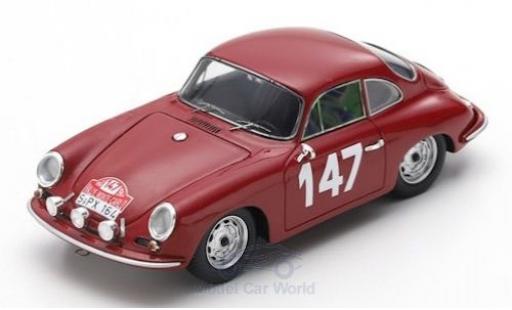 Porsche 356 1/43 Spark B 2000 GS-GT No.147 Rally Monte Carlo 1964 R.Buchet/M.Gauvin diecast model cars